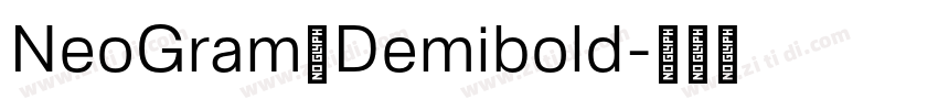 NeoGram Demibold字体转换